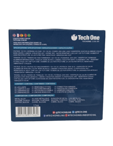 KIT ULTRA LED FORCE ONE 12V 6000K H3 KIT ULTRA LED FORCE ONE 12V 6000K H3