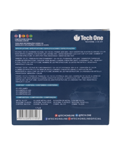 KIT ULTRA LED FORCE ONE 12V 6000K H8/...