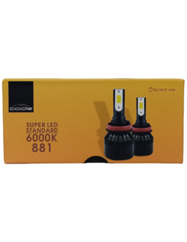 KIT LAMPE LED AUTO 12V 881 6000K KIT LAMPE LED AUTO 12V 881 6000K