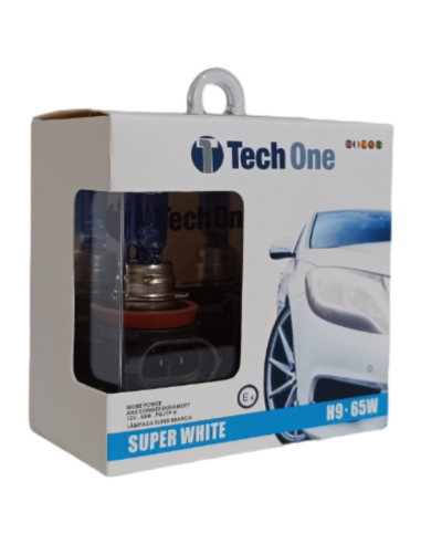 KIT LÂMPADA HALOGÉNEA SUPER BRANCA H9...