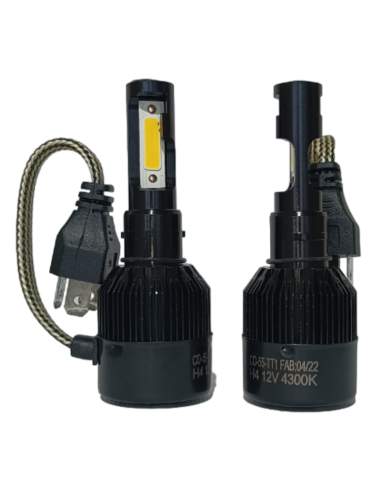 KIT LED AUTO LAMP 12V H4 4300K