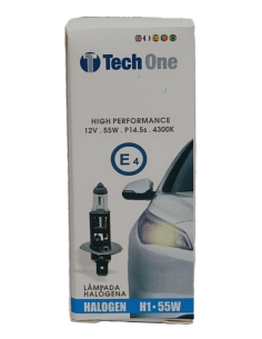 LÂMPADA HALOGÉNEA  H1 12V 55W C/C 10 UNI 2