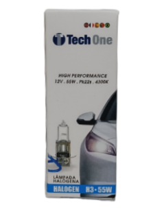 LÂMPADA HALOGÉNEA  H3 12V 55W C/C 10 UNI 2