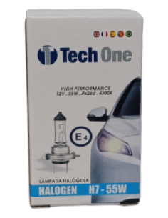 LÂMPADA HALOGÉNEA  H7 12V 55W C/C 10 UNI 2
