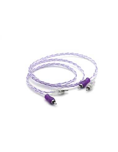 CABLE RCA INYECTADO MORADO/PLATA...