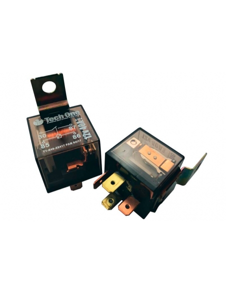 RELÉ AUTO COM SUPORTE 12V 40A - 4 PTS