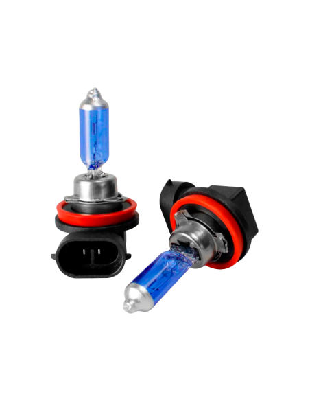 KIT LÂMPADA HALOGÉNEA SUPER BRANCA H8 35W 8500K