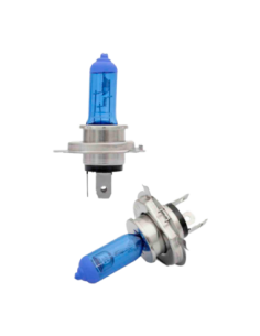 KIT LÂMPADA HALOGÉNEA SUPER BRANCA H4 24V 75/70W 8500K