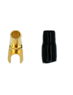 TERMINAL FORQUILHA 8 AWG PRETO - 4mm (ANGULE 90 GRAUS)
