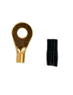 TERMINAL OLHAL 10 AWG PRETO - 6mm