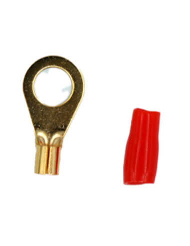 TERMINAL OLHAL 10 AWG VERMELHO - 8mm