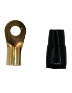 TERMINAL OLHAL 2 AWG PRETO - 8mm