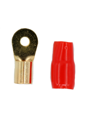 TERMINAL OLHAL 2 AWG VERMELHO - 6mm