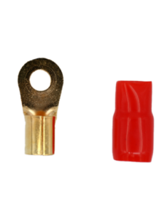 TERMINAL OLHAL 2 AWG VERMELHO - 8mm