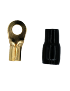 TERMINAL OLHAL 4 AWG PRETO - 8mm