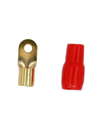 TERMINAL OLHAL 4 AWG VERMELHO - 5mm