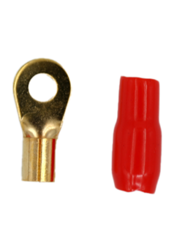 TERMINAL OLHAL 6 AWG VERMELHO - 6mm