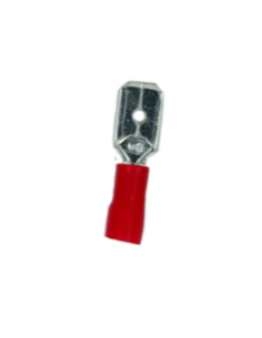 TERMINAL MACHO 22 AWG VERMELHO 6mm