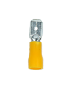 TERMINAL MACHO 12 AWG AMARELO 6mm