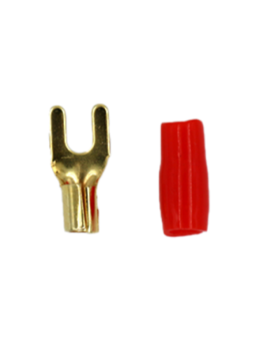 TERMINAL FORQUILHA 4 AWG VERMELHO 5mm