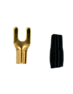 TERMINAL FORQUILHA 4 AWG PRETO 5mm