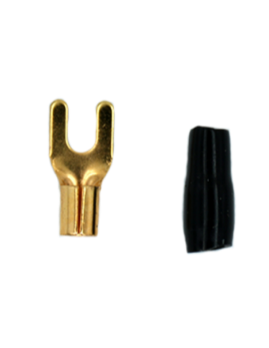 TERMINAL FORQUILHA 4 AWG PRETO 5mm