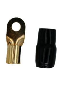 TERMINAL OLHAL 0 AWG PRETO - 4mm