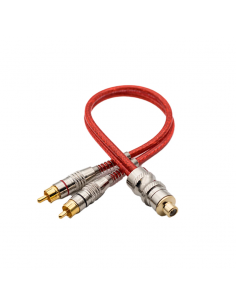 RED/SILVER INJECTED Y CABLE...