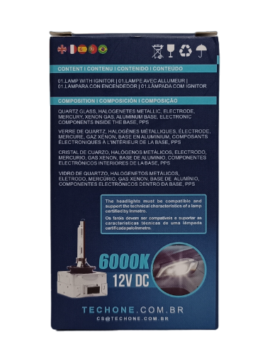 LAMPADA XENON 12V D1S 6000K